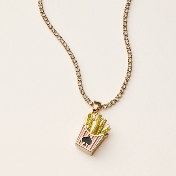 Kate Spade x Target New French Fry Charm Tennis Necklace - Picture 1 of 7